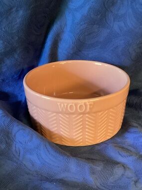 VIBRANTLIFE LIFE Pink Stoneware Dog Bowl (6”).